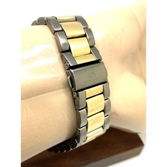 Joshua & Sons Men's Watch JS82TTG Quartz Gray Gold Stainless Steel 48mm - Picture 11 of 15